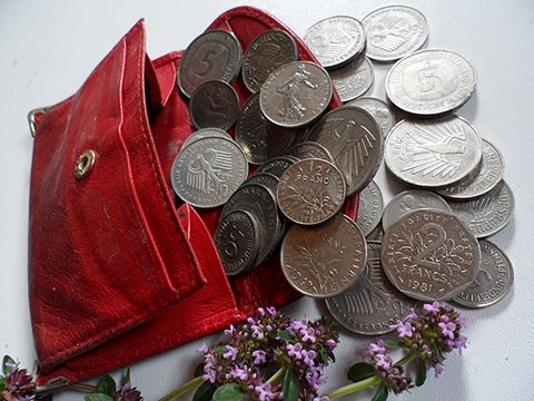 Alte Münzen wie Deutsche Mark oder Französische Franken als Altmetall Nickel für Istvandukt in Greiz.