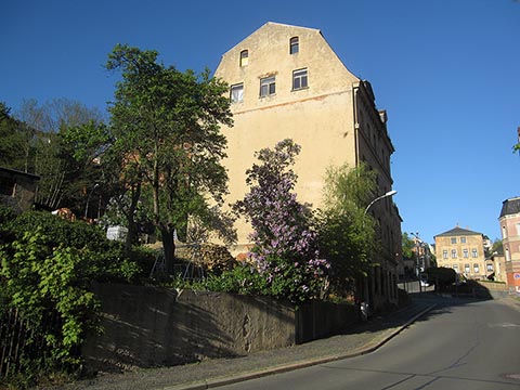 Вид на дом Виктора Дителя с западной стороны.