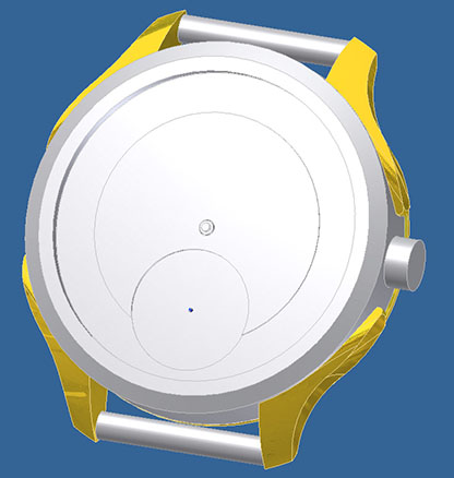 Watch from ivory, sketch