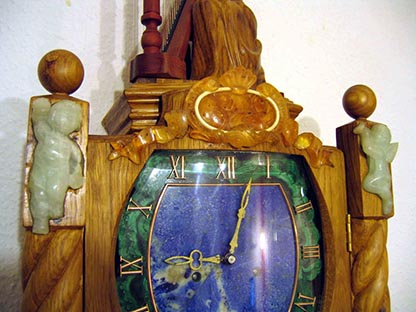 Longcase clock (grandfather clock), Amber mosaic
