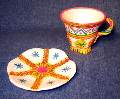 Folk art, Filimonovo toy, Cup
