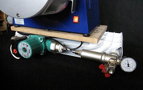 Индукционная печь Indutherm MC15, Walzbachtal (Германия). Самодельная охлаждающая система.